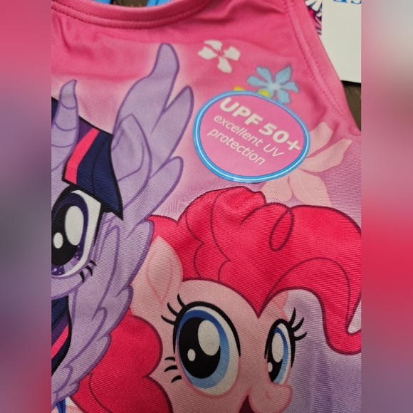 My Little Pony Girls Pink 2 Piece Tankini Swimsuit different sizes available - Picture 3 of 3